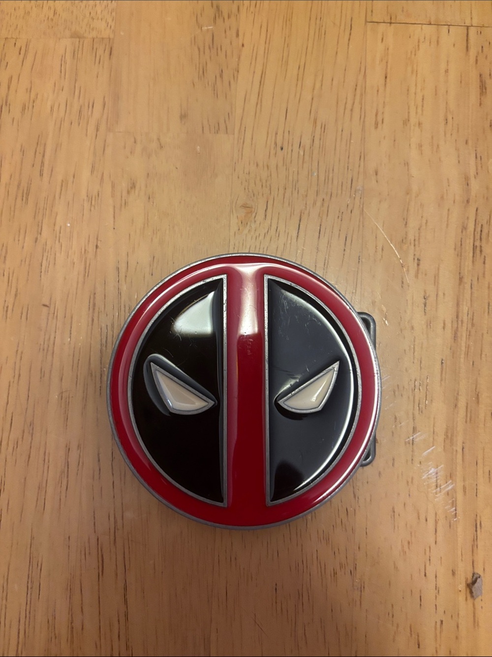Deadpool Red and Black Belt Buckle - Licensed Marvel Style